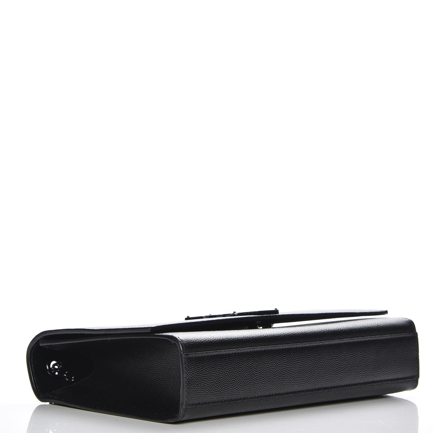 Saint Laurent Grain De Poudre Medium Classic Monogram Kate Satchel Black 4 of 6