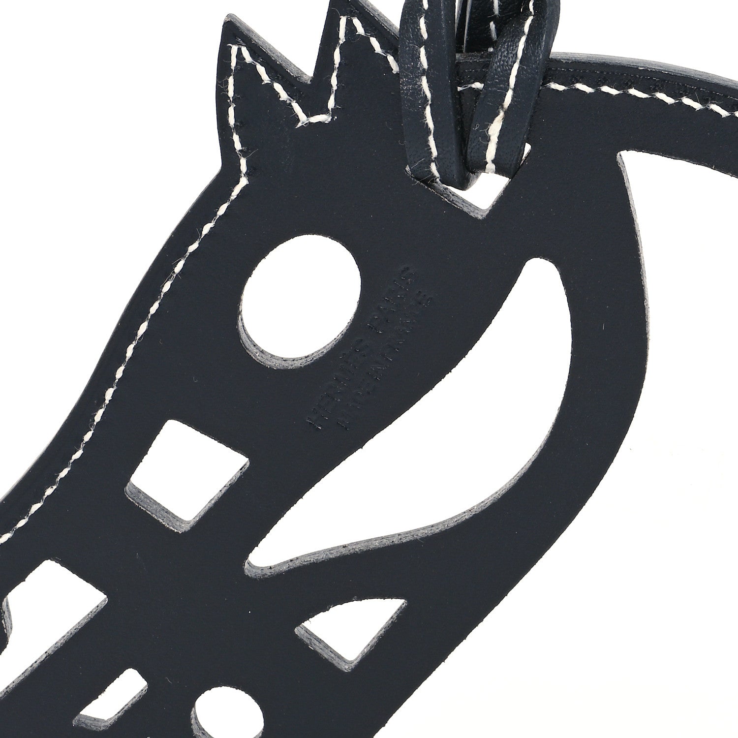 Hermes Box Paddock Cheval Horse Bag Charm Black 3 of 4