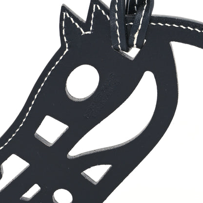 Hermes Box Paddock Cheval Horse Bag Charm Black 3 of 4