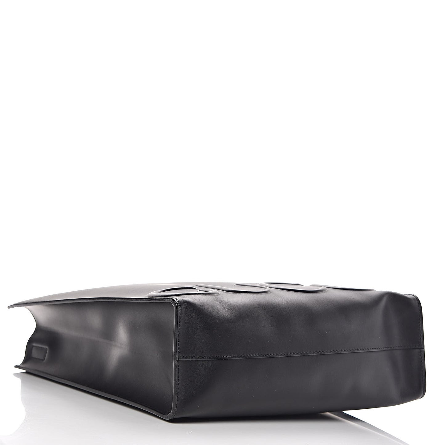 Calfskin Embossed Medium XL Tote Black