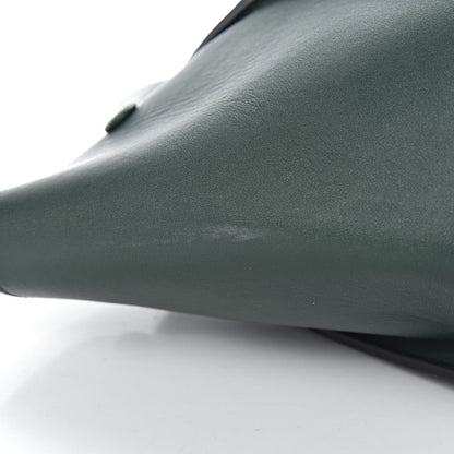 Celine Smooth Calfskin Medium Bi-Color Trapeze Bottle Green Black 15 of 16