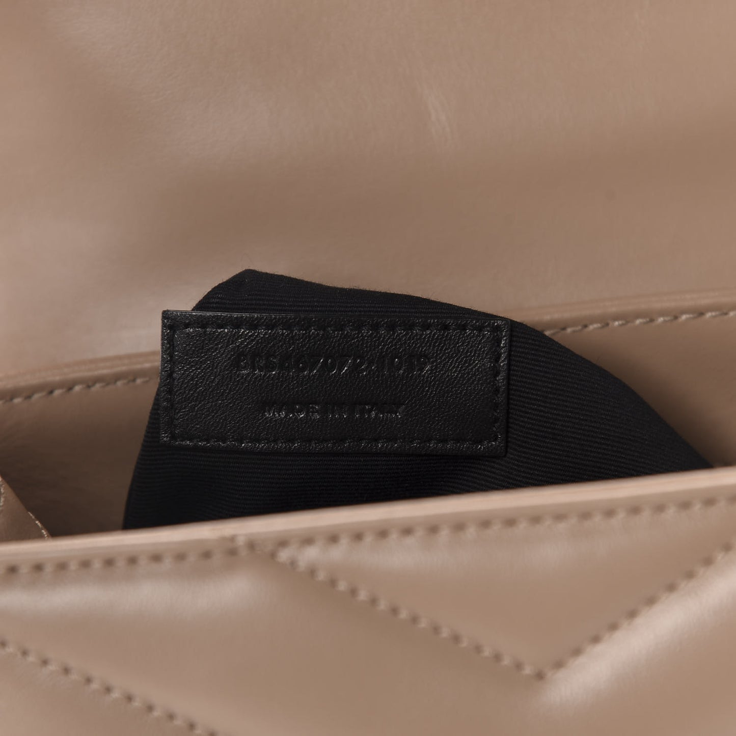 Calfskin Y Quilted Monogram Toy Loulou Crossbody Bag Mink