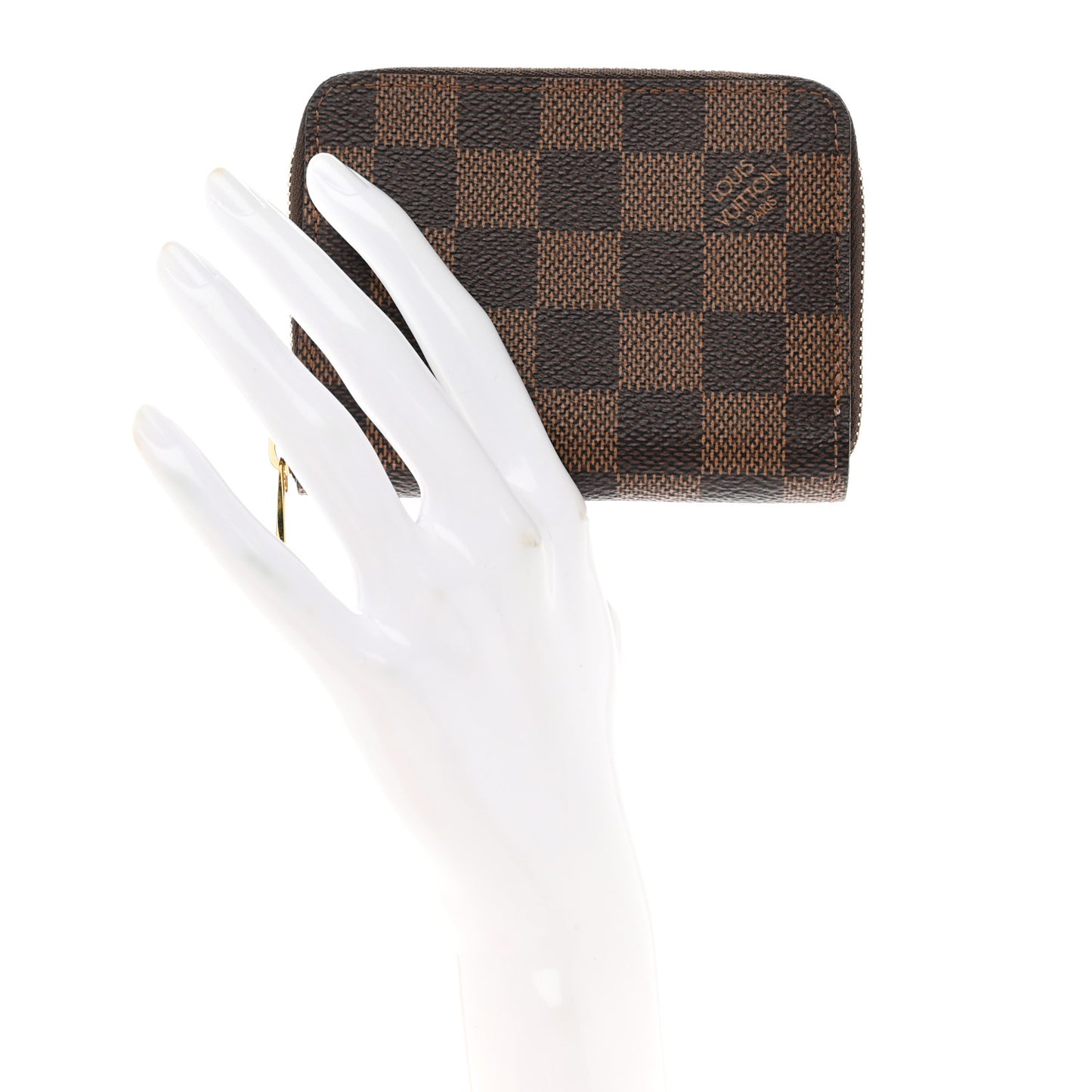 Damier Ebene Zippy Coin Purse Rose Ballerine