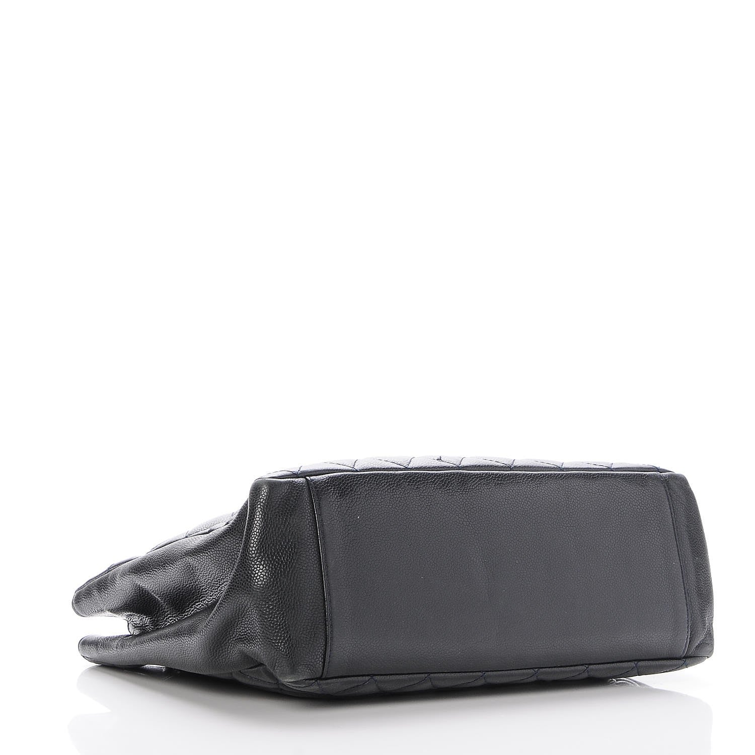 Chanel Caviar Quilted Grand Shopping Tote GST Navy Blue 4 of 7