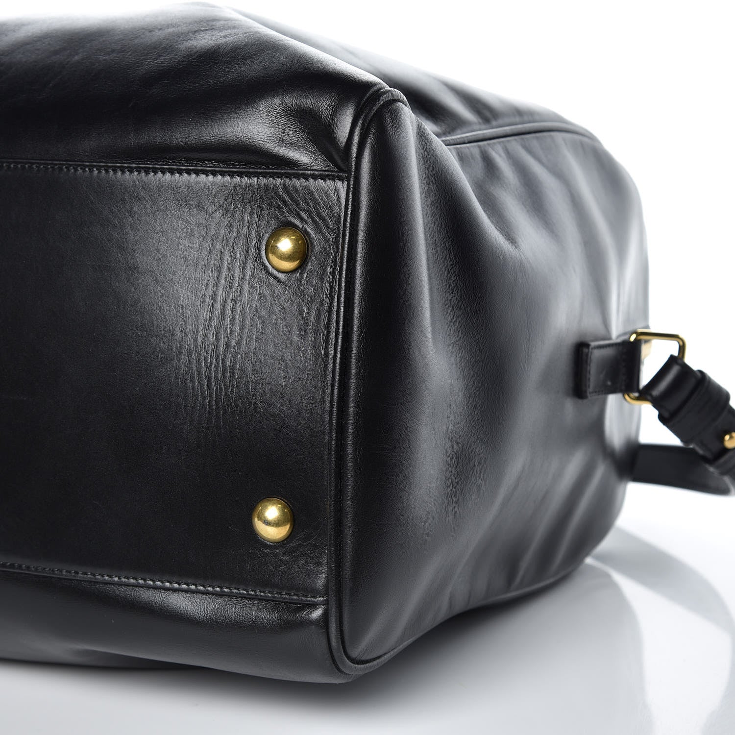 Saint Laurent Calfskin Classic Duffle 24 Black 10 of 13