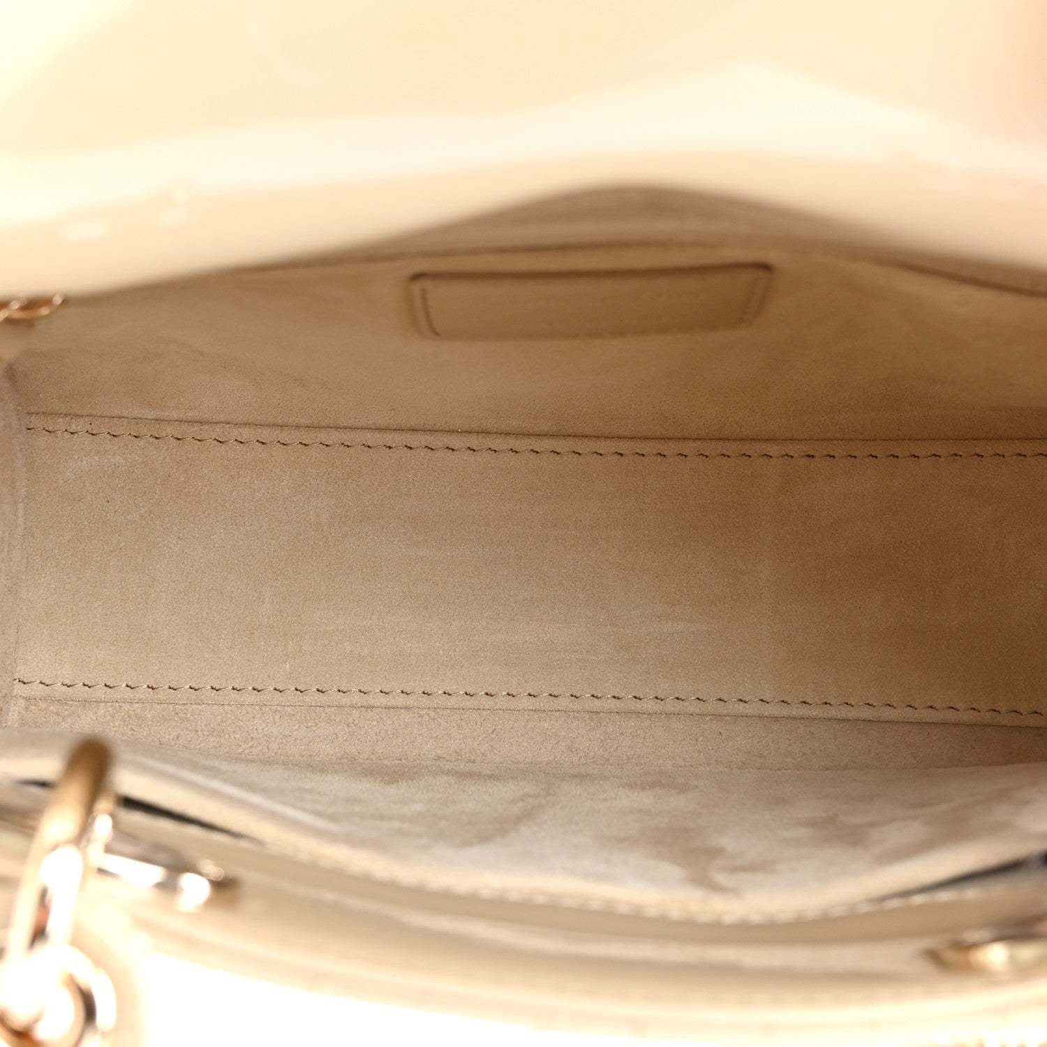Christian Dior Patent Cannage Small Lady Dior Beige 5 of 10