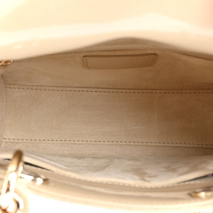 Christian Dior Patent Cannage Small Lady Dior Beige 5 of 10
