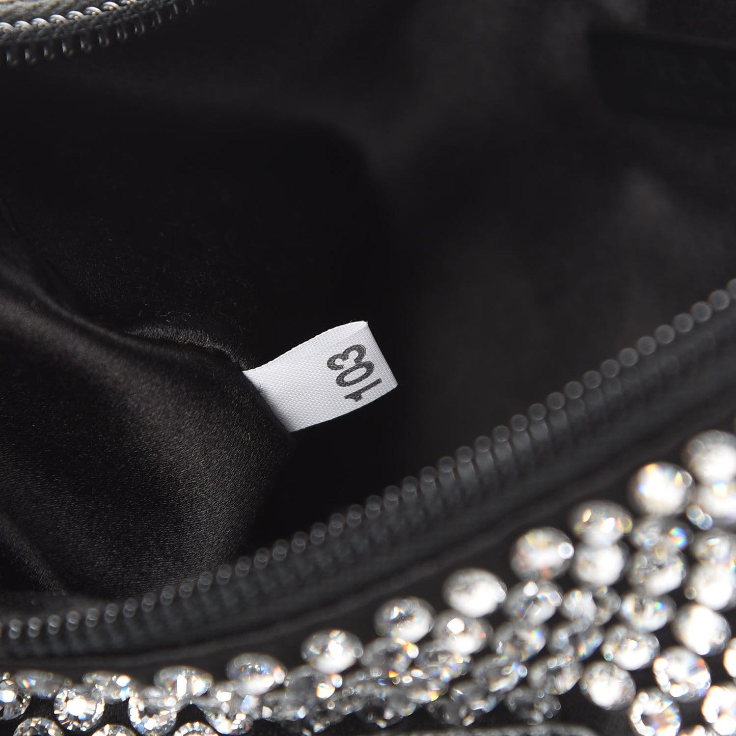 Satin Crystal Mini Re-Edition 2000 Bag Cristal