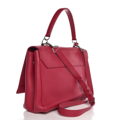 Louis Vuitton Calfskin Lockme II Top Handle Dahlia 3 of 8