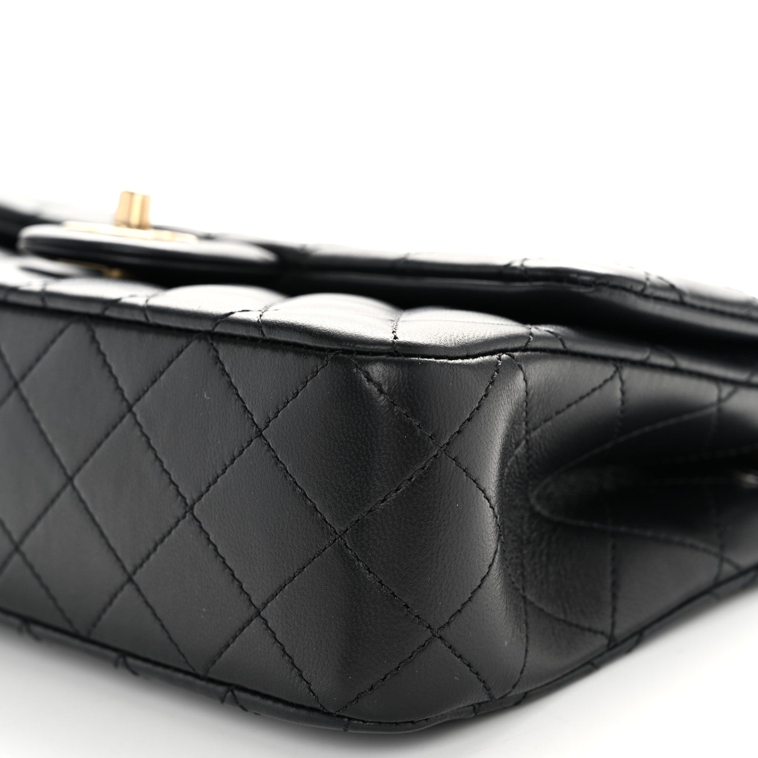 Chanel Lambskin Quilted Small Sweet Camellia Flap Black 10 of 11