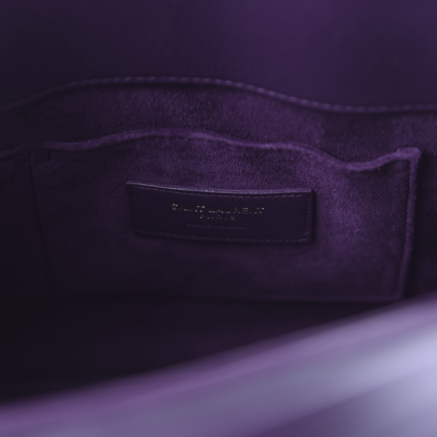 Saint Laurent Calfskin Baby Sac de Jour Purple 8 of 9