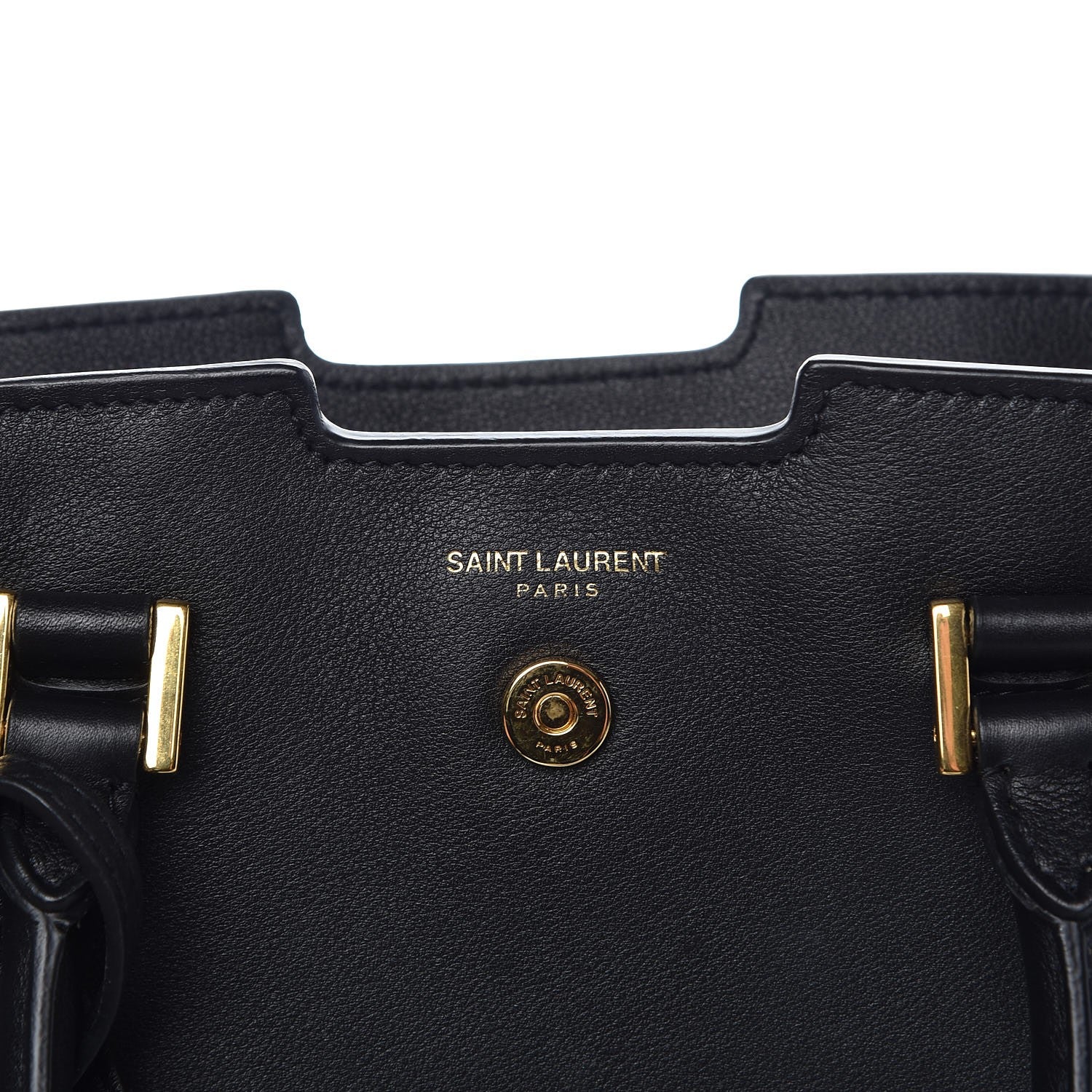 Saint Laurent Calfskin Monogram Baby Downtown Cabas Black 7 of 11