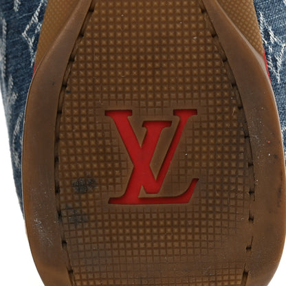 Louis Vuitton Denim Monogram Sneakers 35 Blue 7 of 11