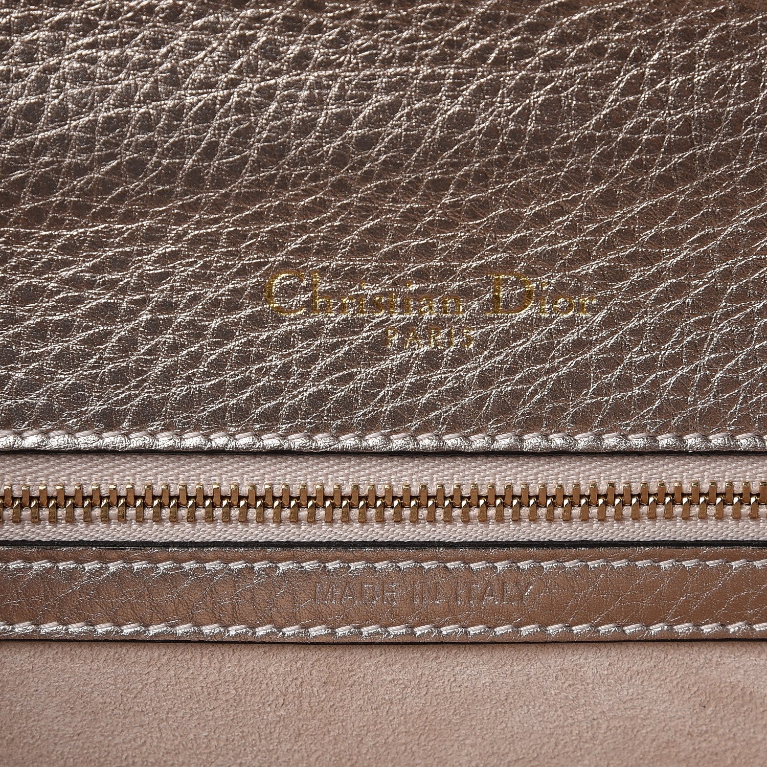 Christian Dior Metallic Grained Calfskin Small Diorama Flap Bag Copper 6 of 7
