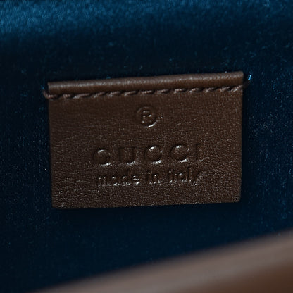 Gucci Velvet Moon Calfskin Crystal GG Monogram Small Dionysus Shoulder Bag Brown Vintage Cocoa Black Diamond 6 of 12