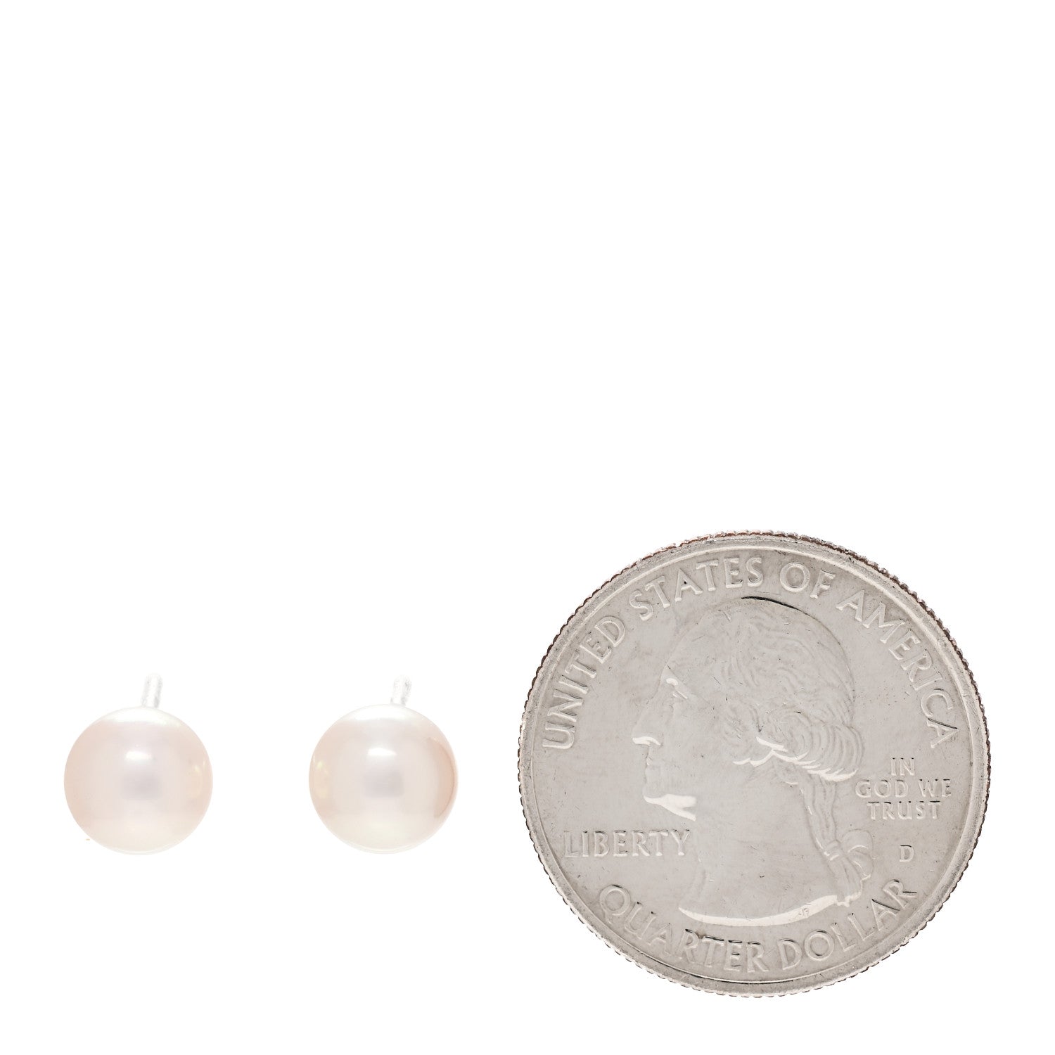 Mikimoto 18K White Gold Akoya Pearl 7.5-8mm Stud Earrings 2 of 5