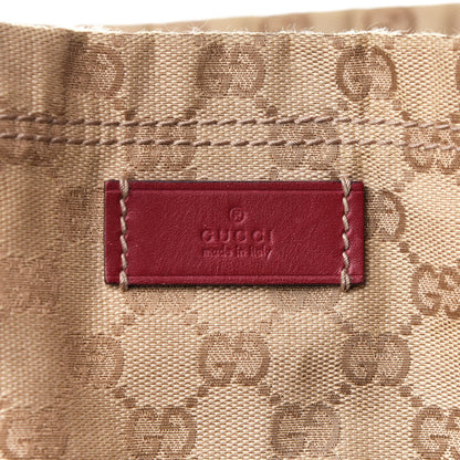 Gucci GG Monogram Medium Web Handle Vertical Tote Red 7 of 9