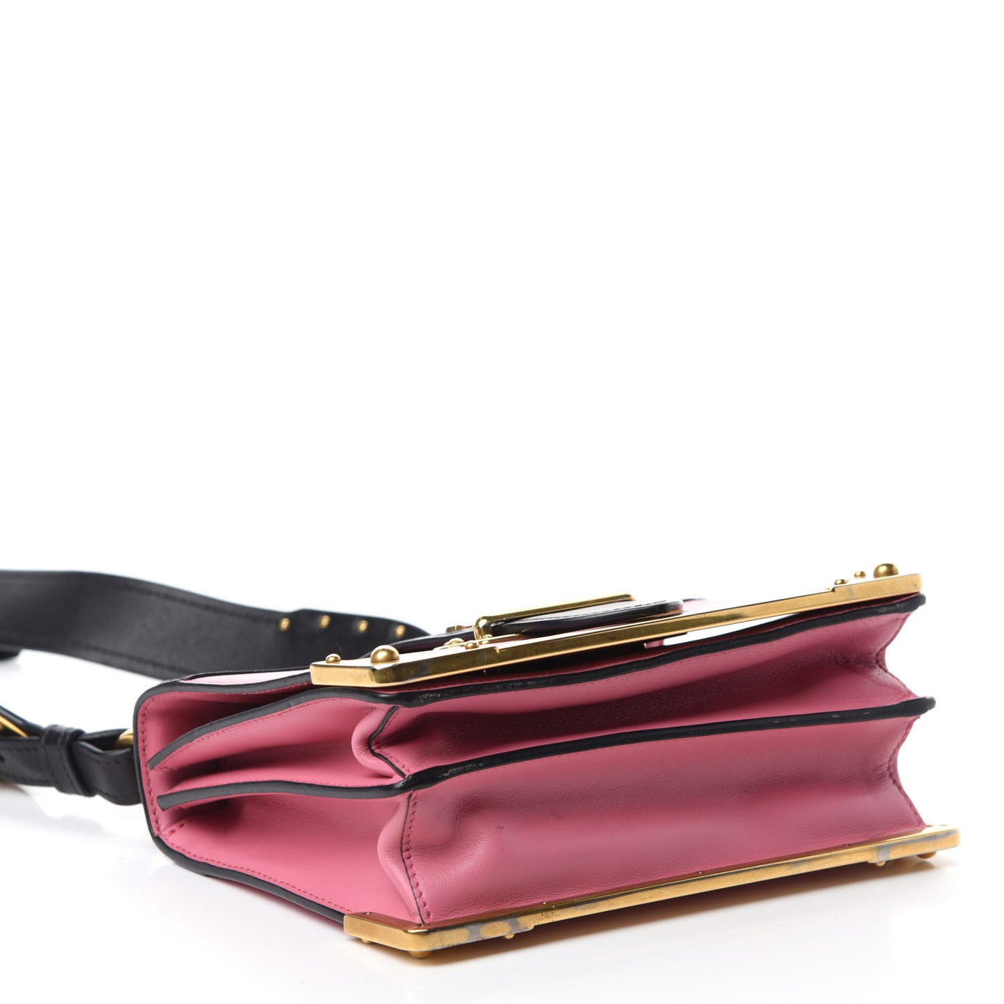 City Calf Saffiano Cahier Bag Geranio Black