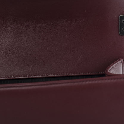 Chanel Calfskin Horizontal Quilted Medium Boy Flap Burgundy 8 of 13