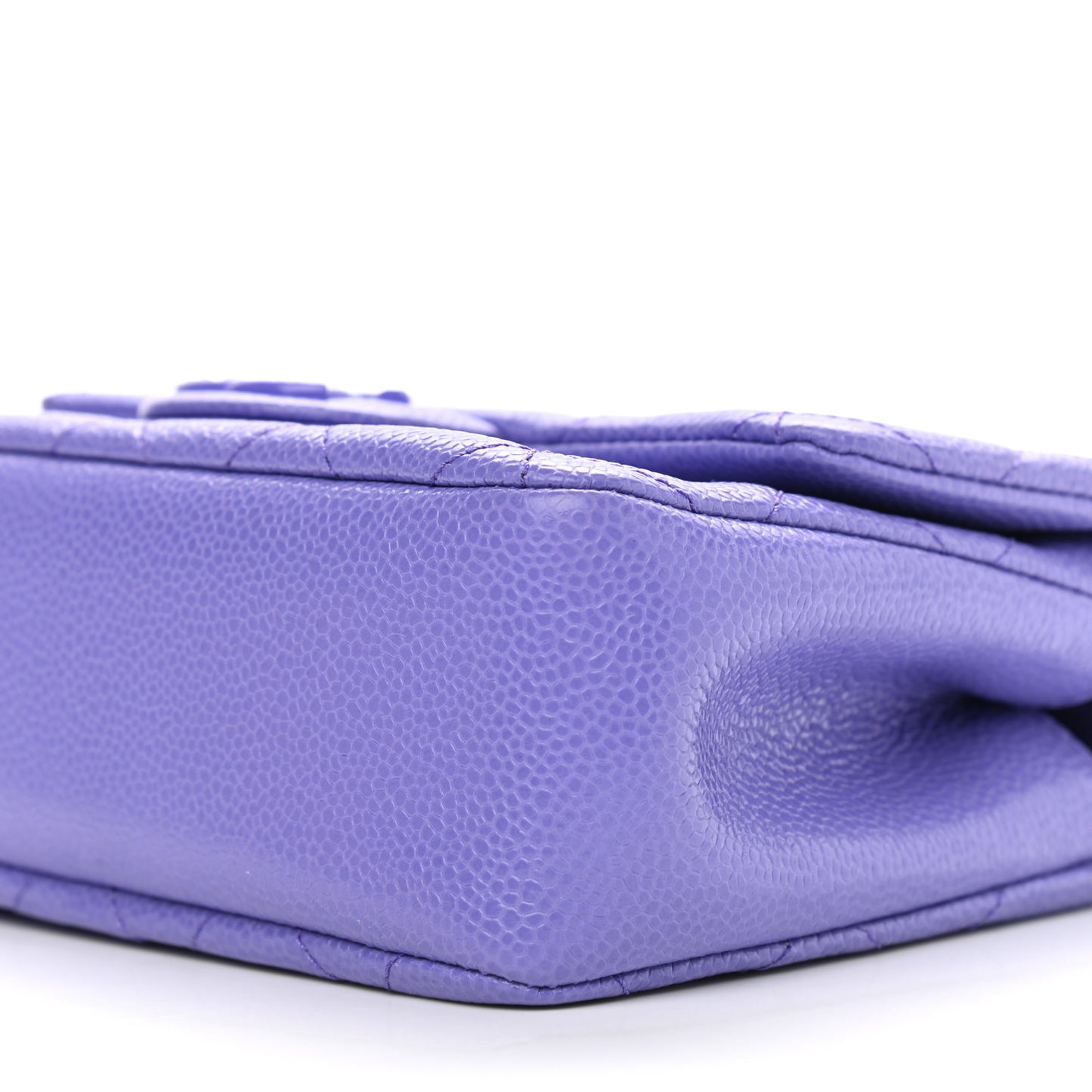 Caviar Quilted Incognito Mini Square Flap Purple