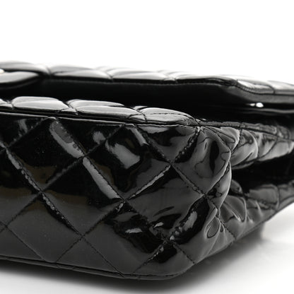 Chanel Patent Quilted Medium Double Flap Black 10 of 12