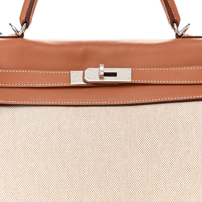 Hermes Toile Swift Kelly Retourne 32 Gold 8 of 16