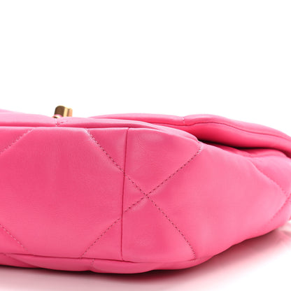 Chanel Lambskin Quilted Medium Chanel 19 Flap Pink 10 of 10