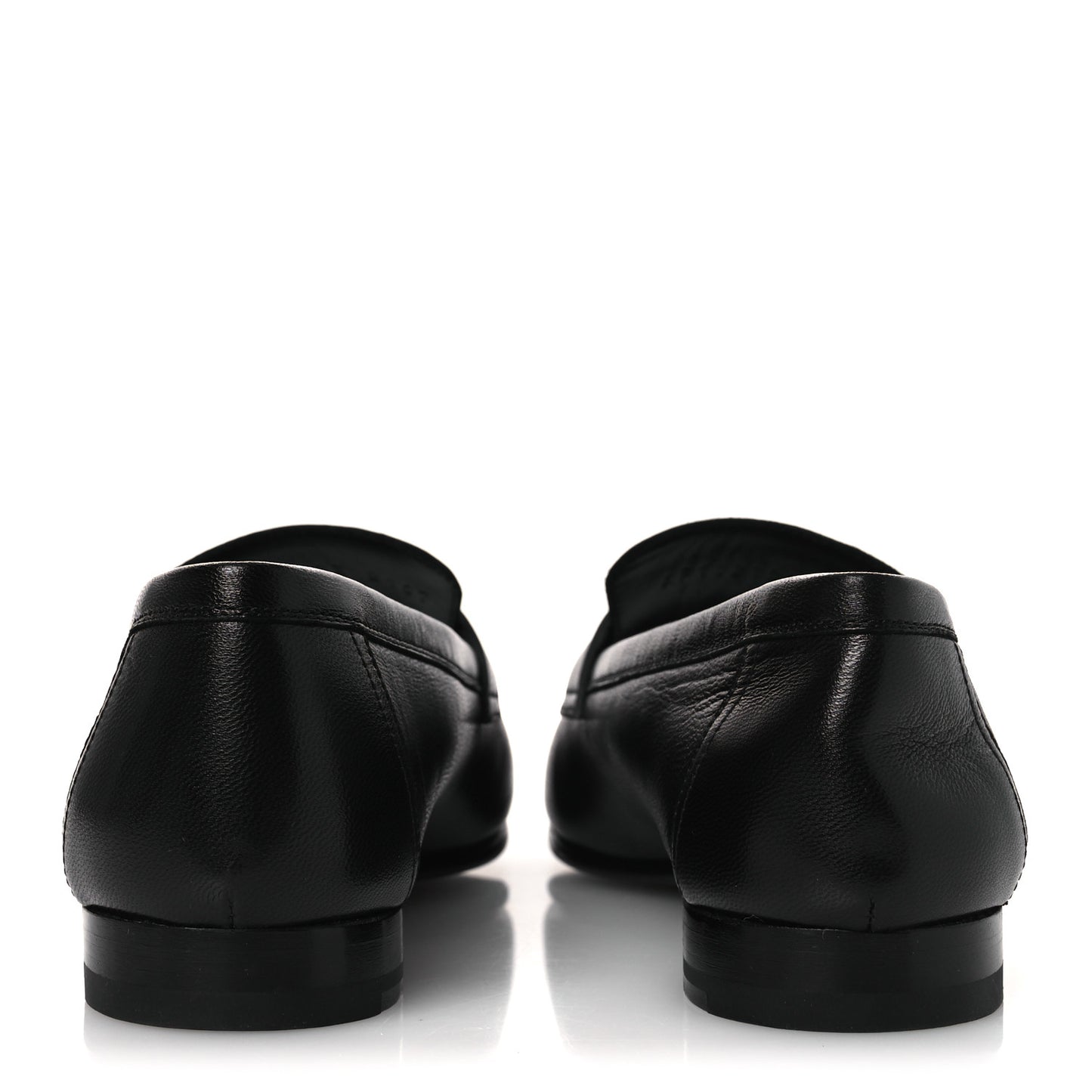 Goatskin Womens Paris Loafers 39.5 Black
