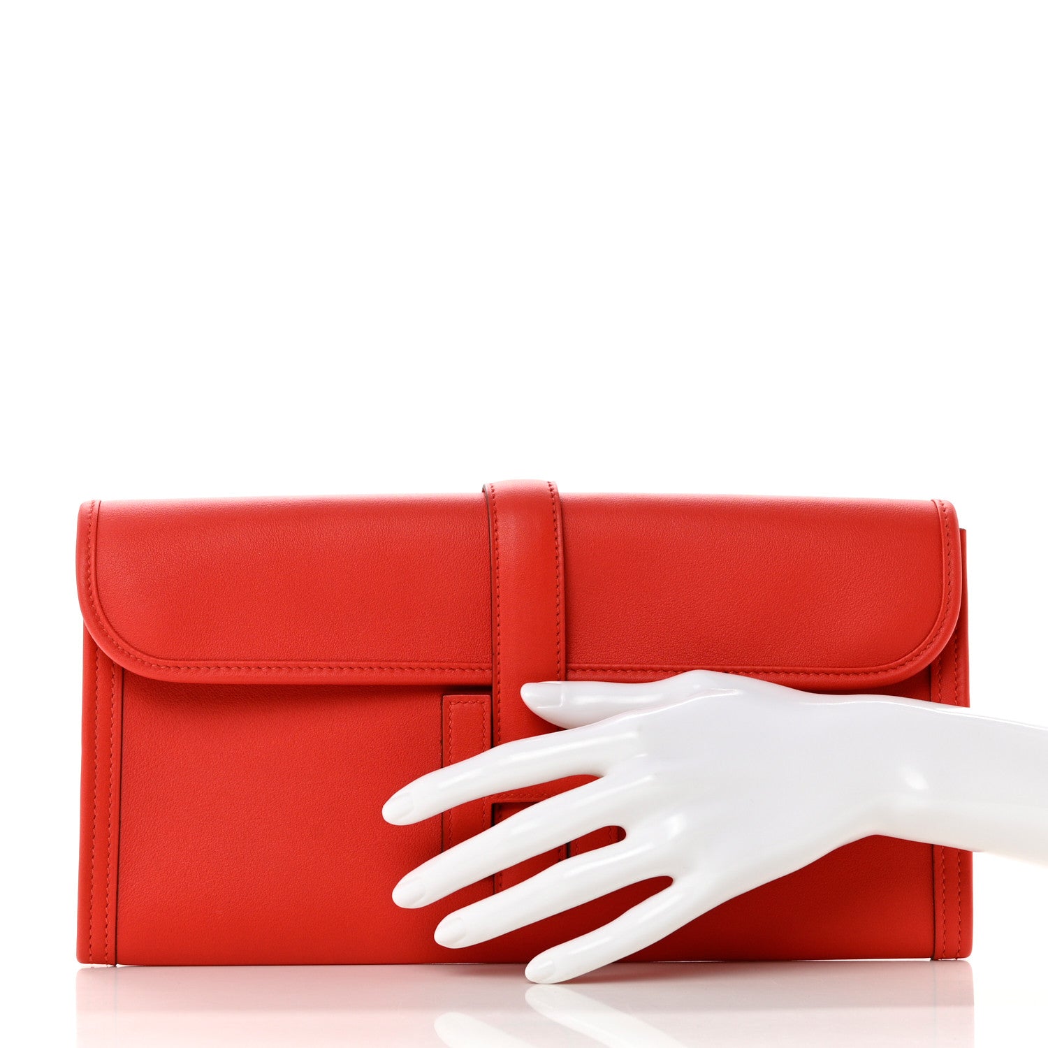 Hermes Swift Jige Elan 29 Clutch Rouge Tomate 2 of 7