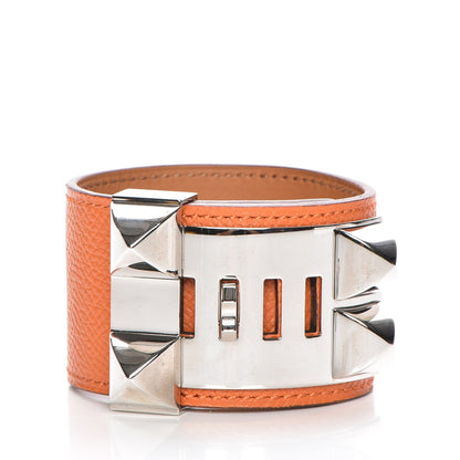 Hermes Epsom Collier de Chien CDC Bracelet S Orange 3 of 8