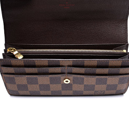 Louis Vuitton Damier Ebene Sarah Wallet 7 of 10