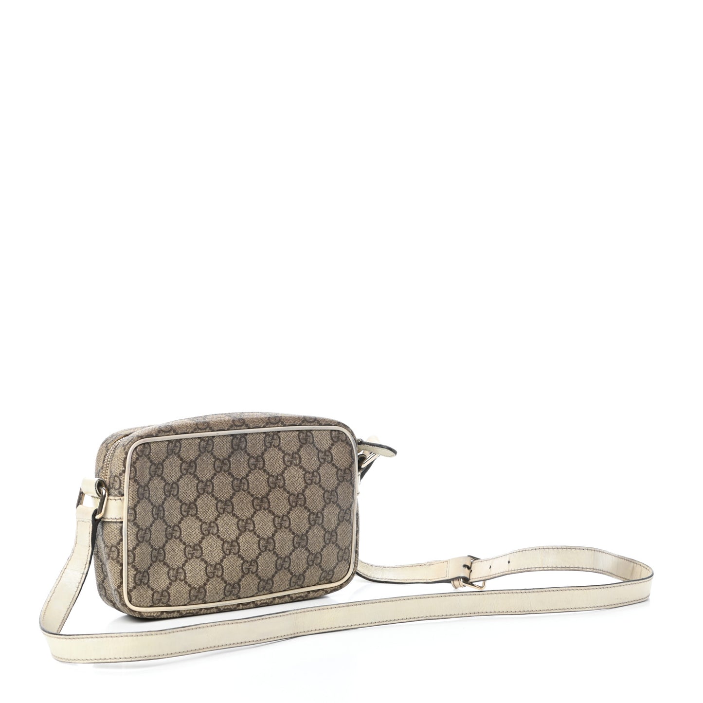 GG Plus Monogram Small Shoulder Bag Off White
