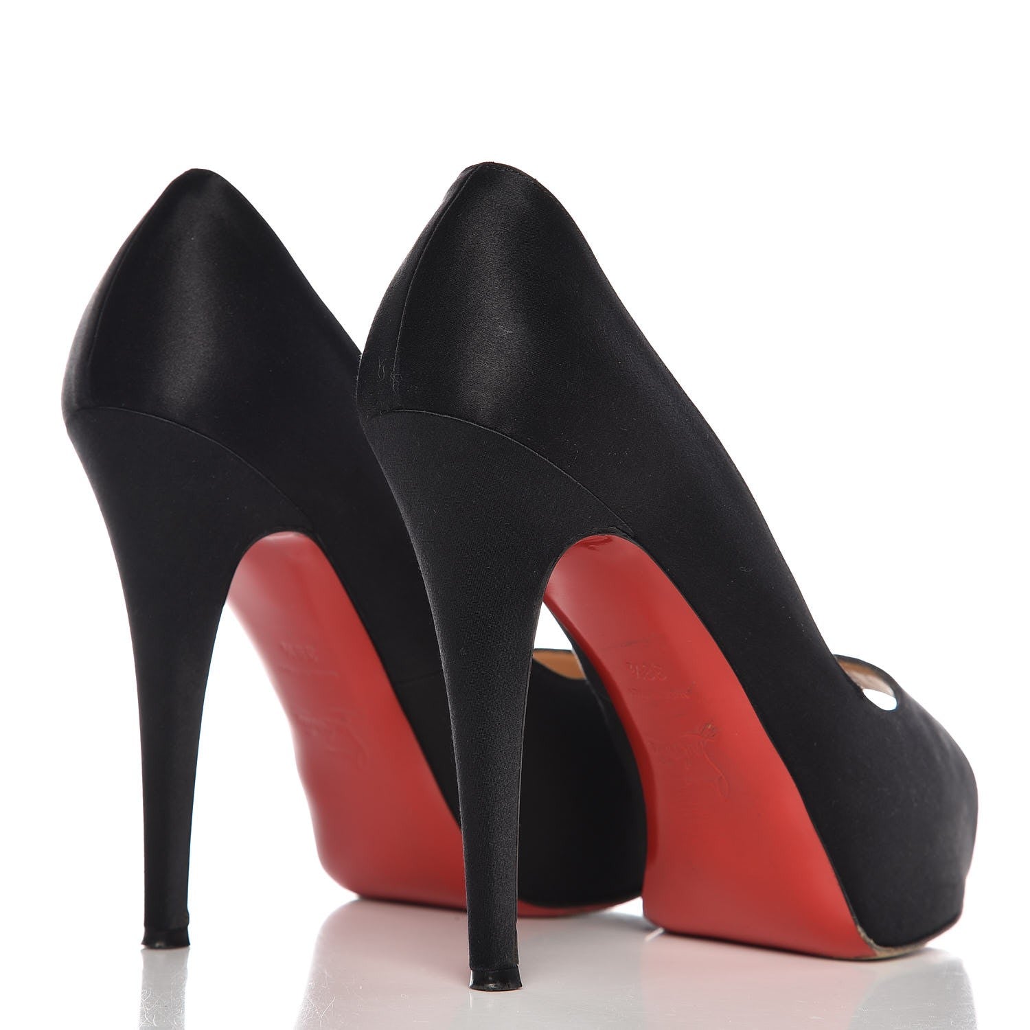 Christian Louboutin Satin Very Prive 120 Pumps 38.5 Black 4 of 9