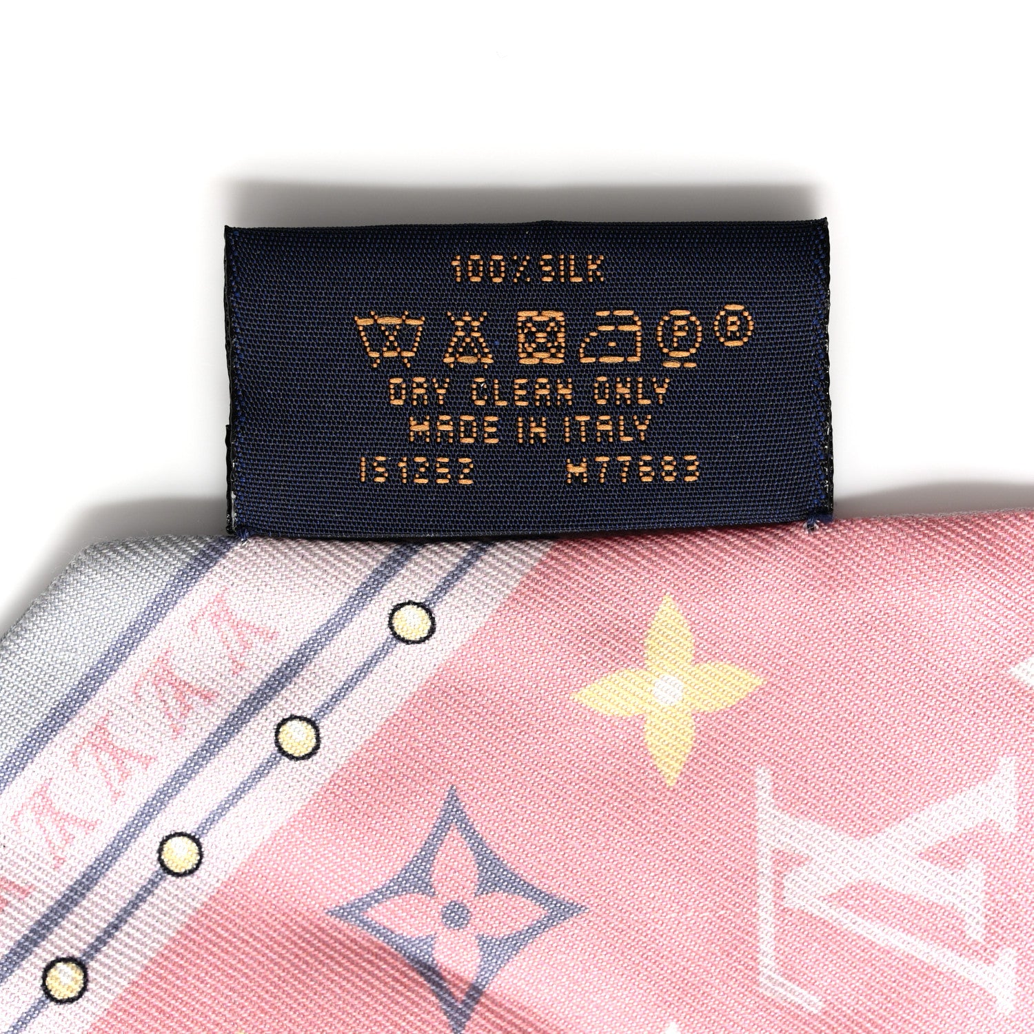Louis Vuitton Silk Monogram Flowers Forever Bandeau Rose Clair 4 of 5