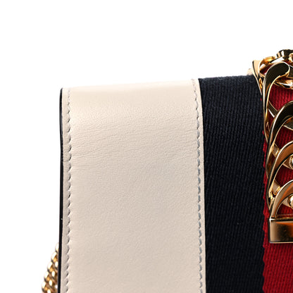 Gucci Calfskin Super Mini Sylvie Chain Shoulder Bag White 13 of 13