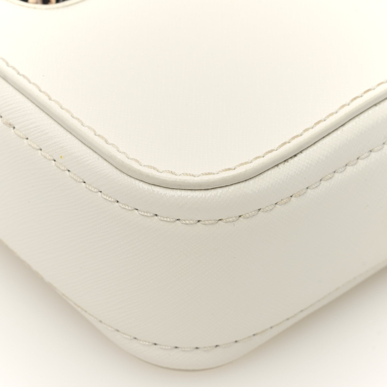Marc Jacobs Saffiano Small Snapshot Camera Bag White 10 of 10