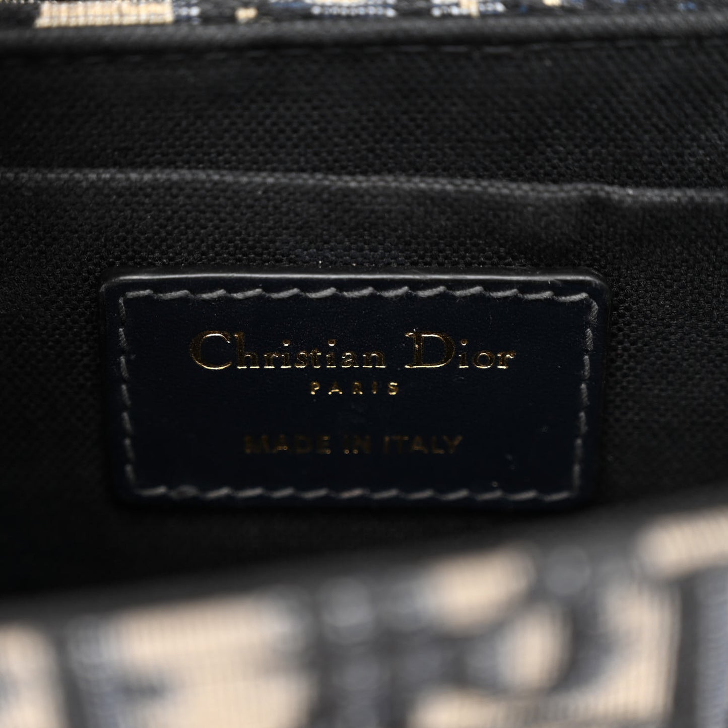 CHRISTIAN DIOR Oblique 30 Montaigne Box Bag Blue