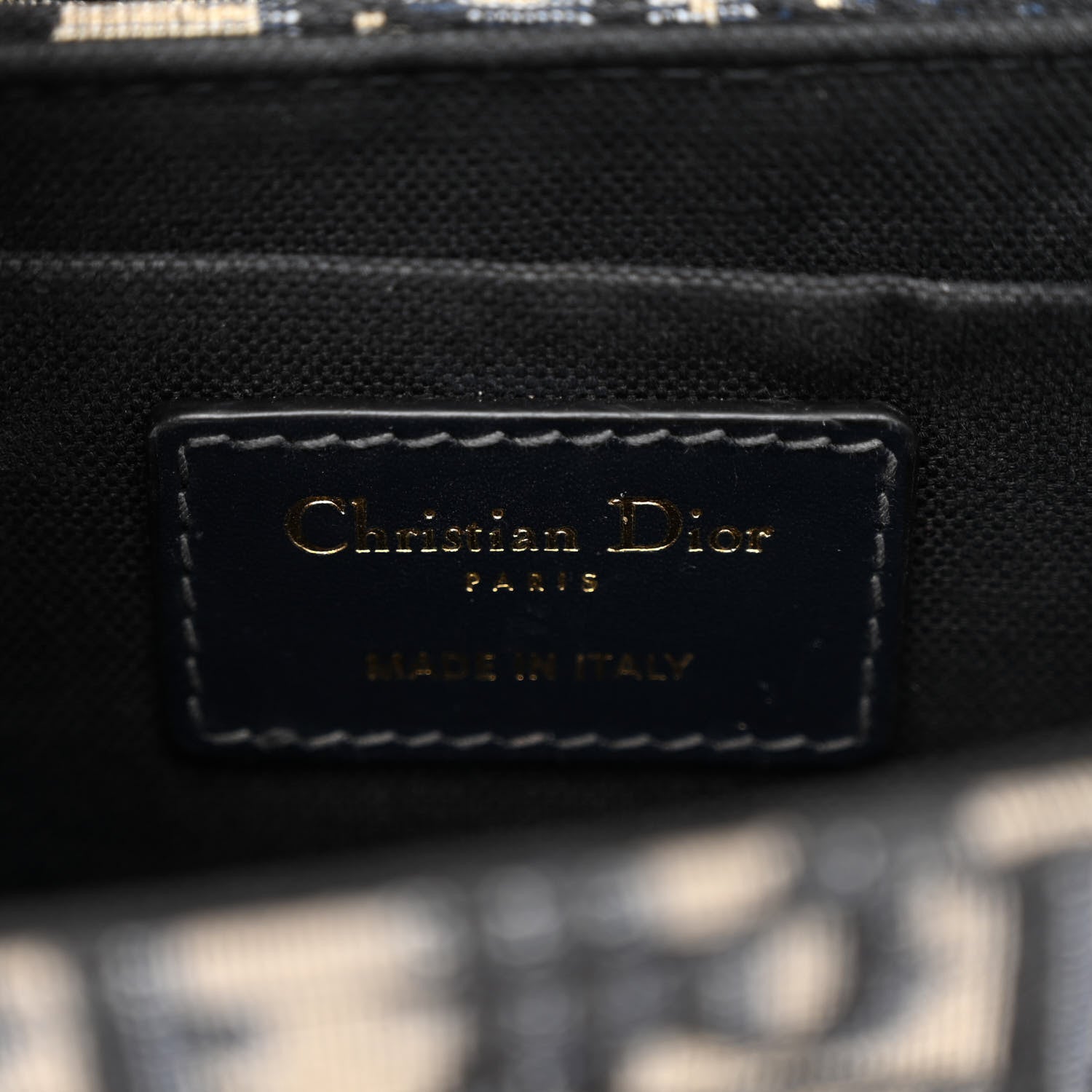 Christian Dior CHRISTIAN DIOR Oblique 30 Montaigne Box Bag Blue 6 of 11