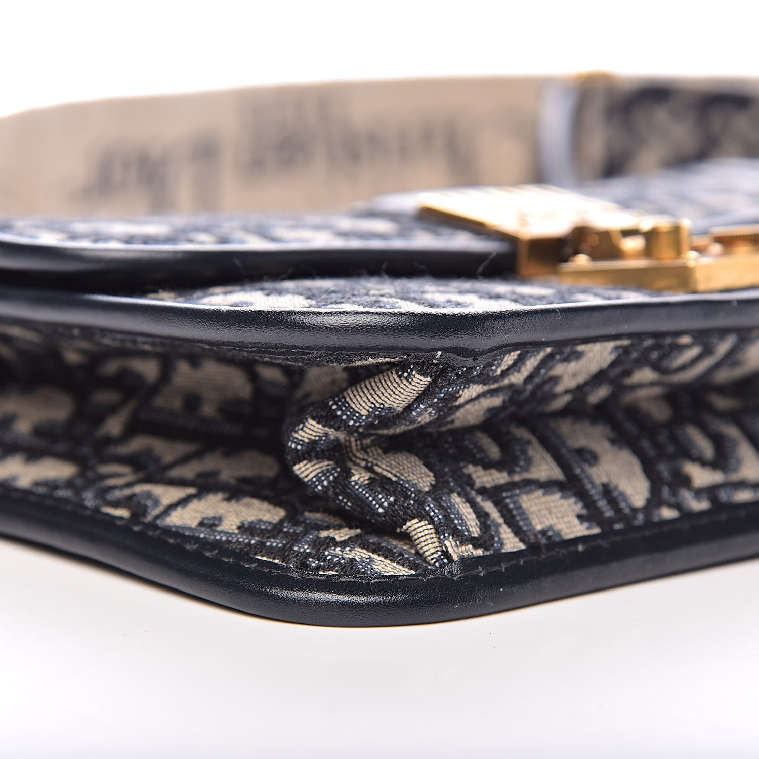 Christian Dior Oblique Small DiorAddict Flap Bag Navy Blue 7 of 10