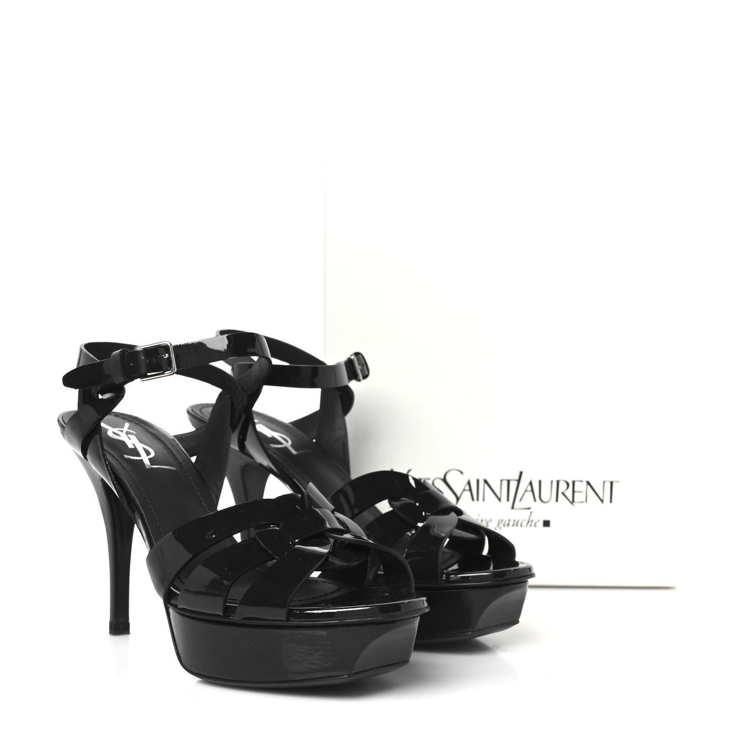 Patent Tribute 75 Platform Sandals 36.5 Navy