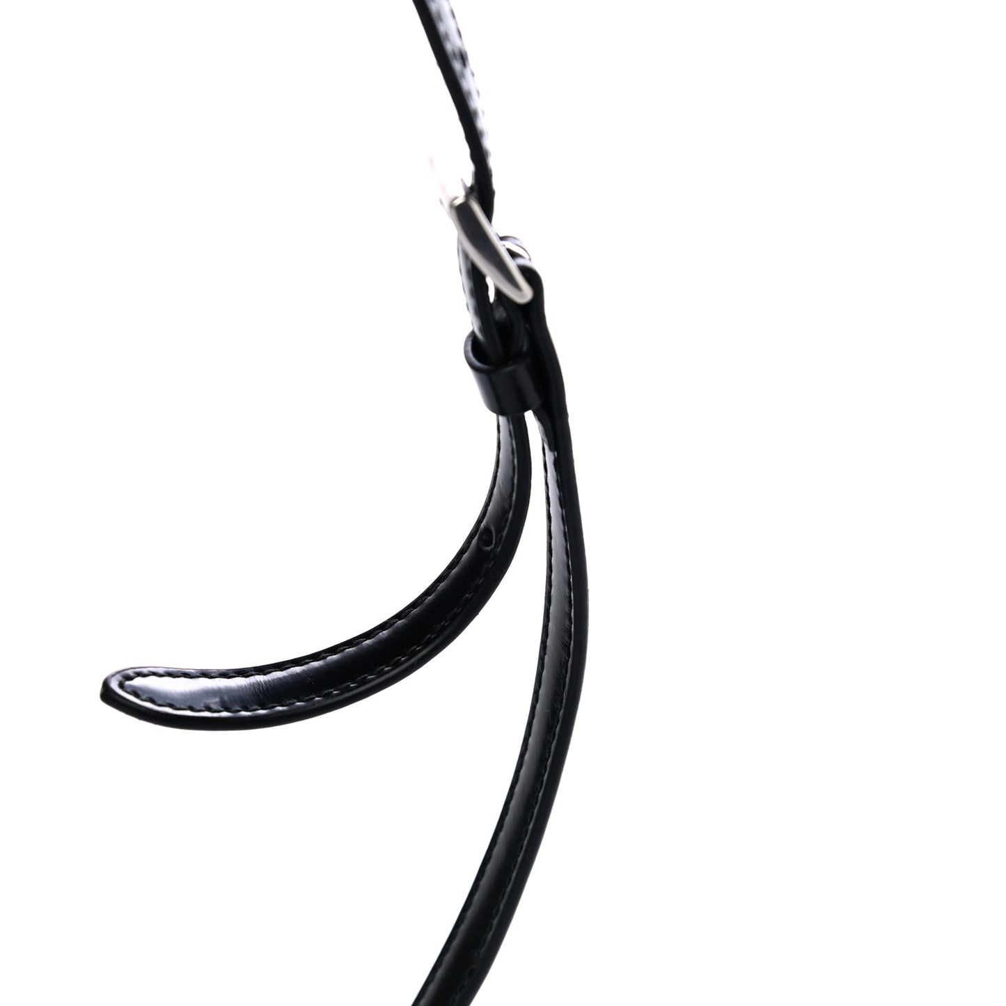 Spazzolato Triangle Small Double Handle Crossbody Tote Black
