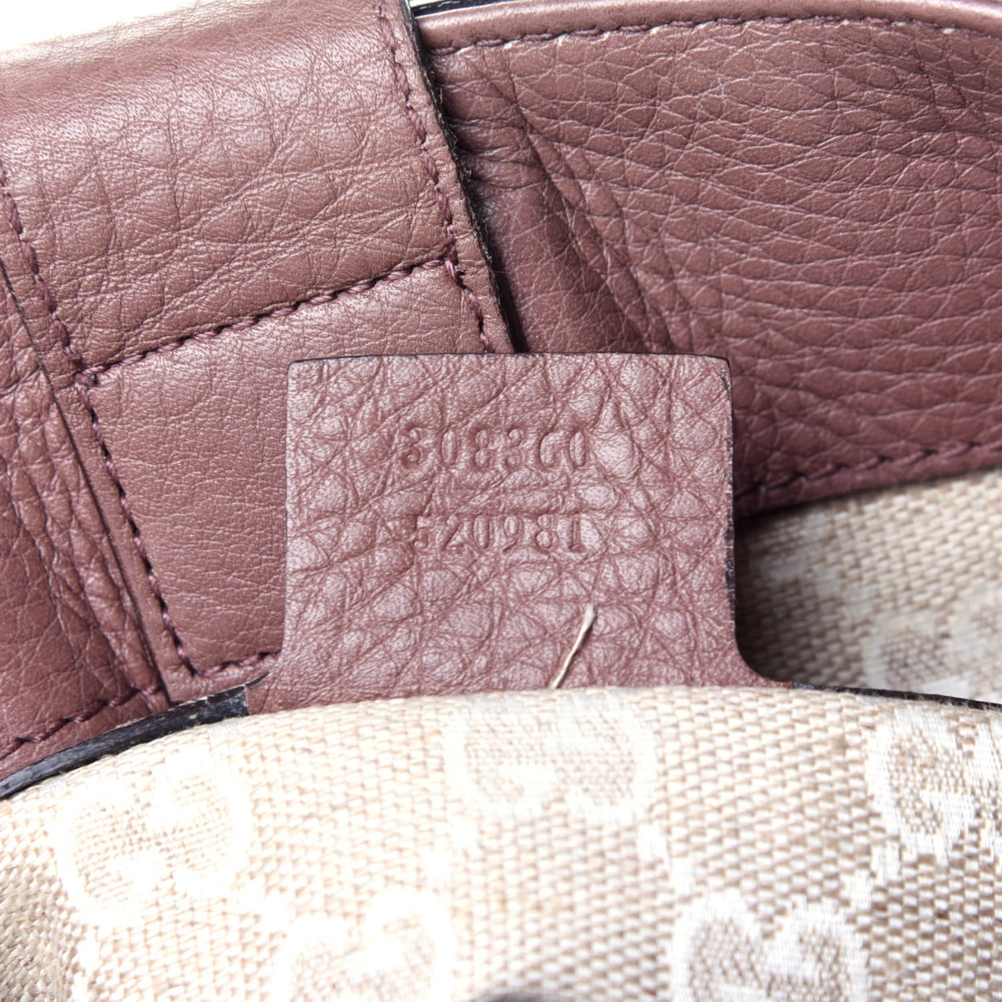 Pebbled Calfskin Small Diana Bamboo Top Handle Tote Pink Tan