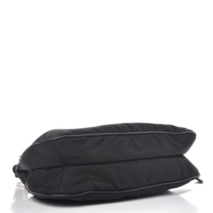 Prada Tessuto Nylon Soft Calfskin Shoulder Bag Nero Black 4 of 7