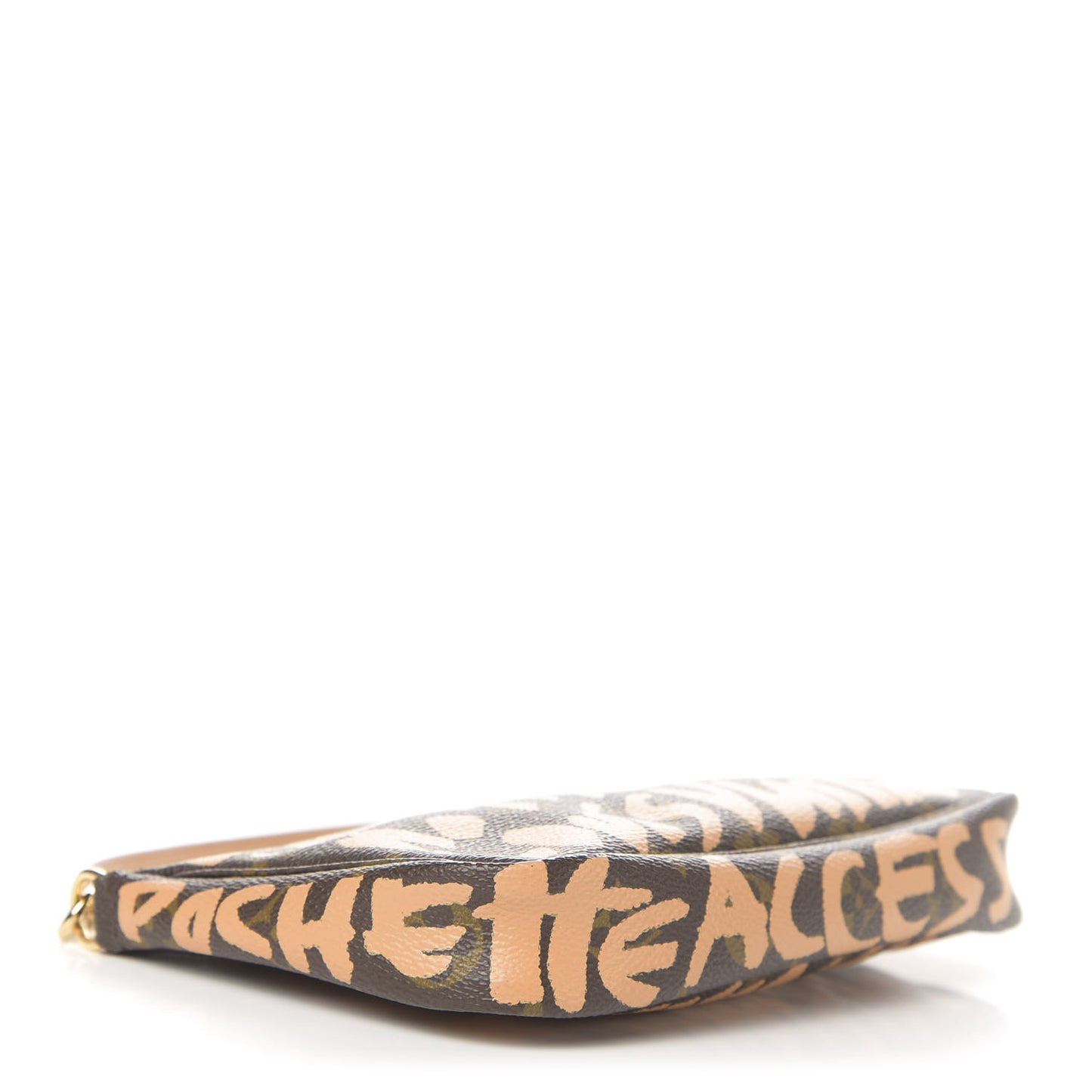Monogram Graffiti Pochette Accessories Peach