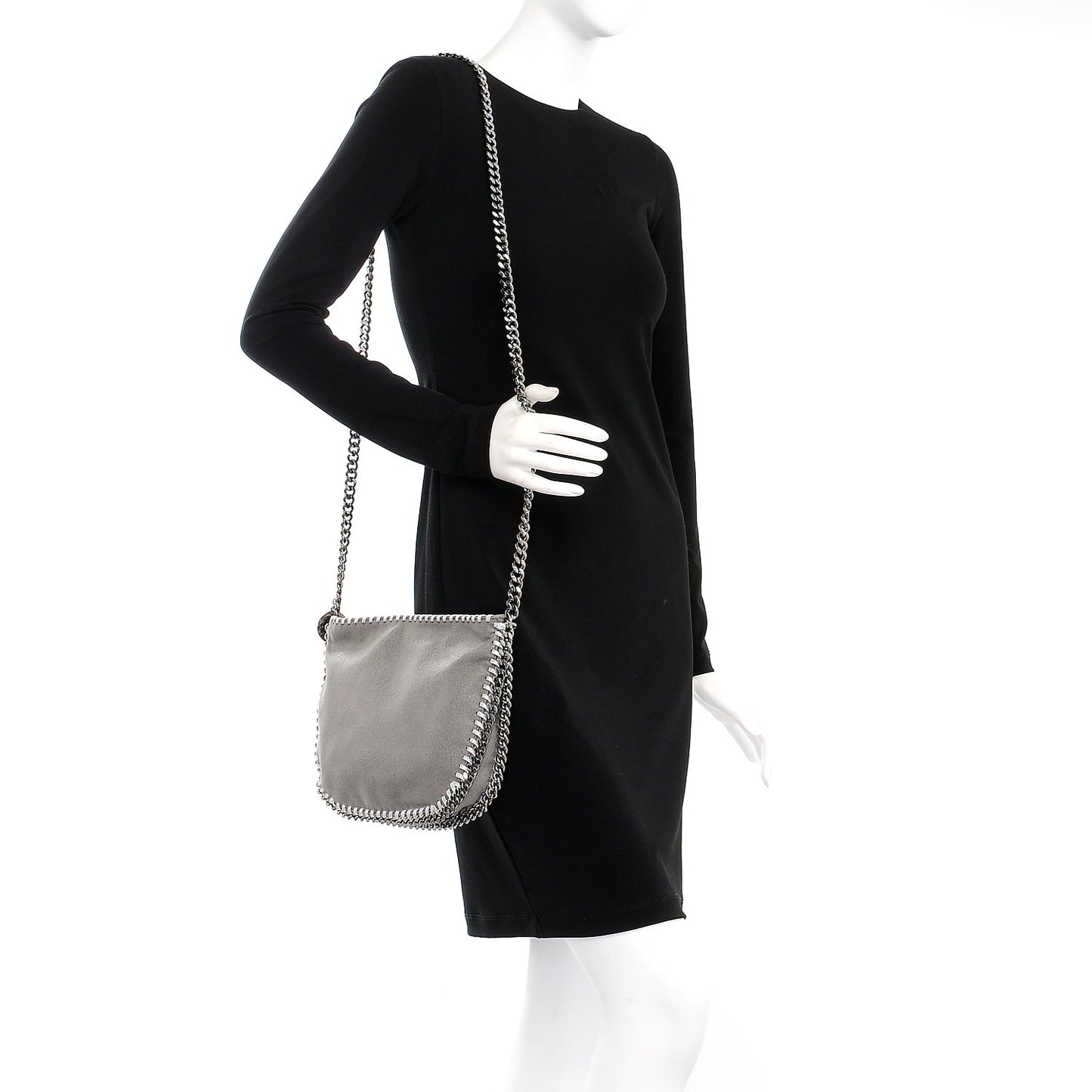 Shaggy Deer Falabella Crossbody Bag Grey