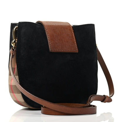 Burberry Suede Small Square Buckle Belt Bag Black 2 of 4