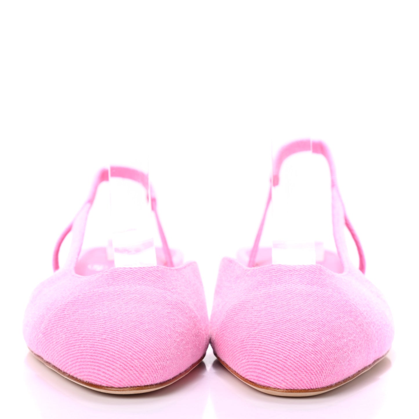 Denim Cap Toe CC Slingback Flat 38.5 Neon Pink