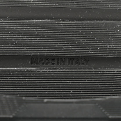 Chanel Shiny Calfskin Quilted Lace Up Combat Boots 37 Ivory Black 8 of 9