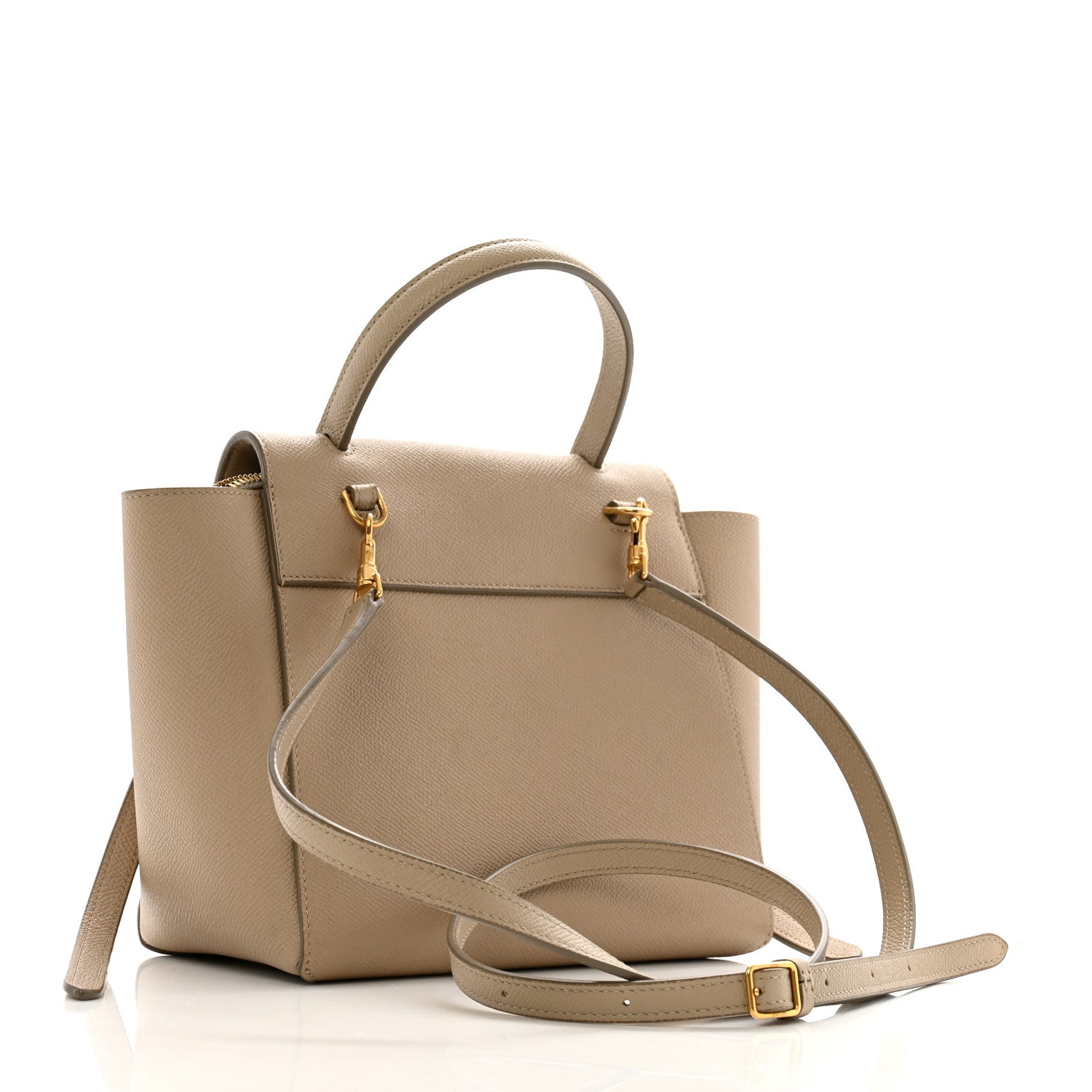 Celine Grained Calfskin Nano Belt Bag Light Taupe 3 of 15