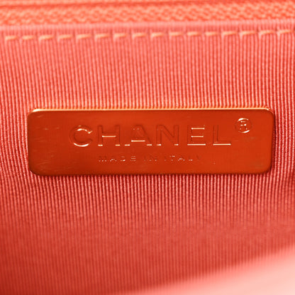 Chanel Lambskin Quilted Small Chain Infinity Top Handle Flap Pink 6 of 12